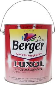 Enamel Paint - Berger Paints Luxol High Gloss Enamel 4 L