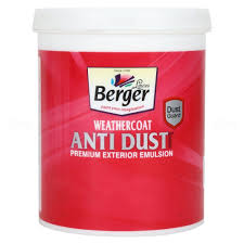 Exterior Paint - Berger Paints -  WeatherCoat Anti Dust Exterior Paint 1L