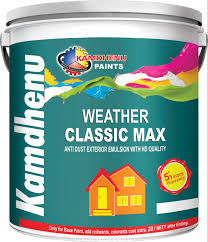 Exterior Paint - Kamdhenu Paints - Exterior Weather Coat Paint 1L